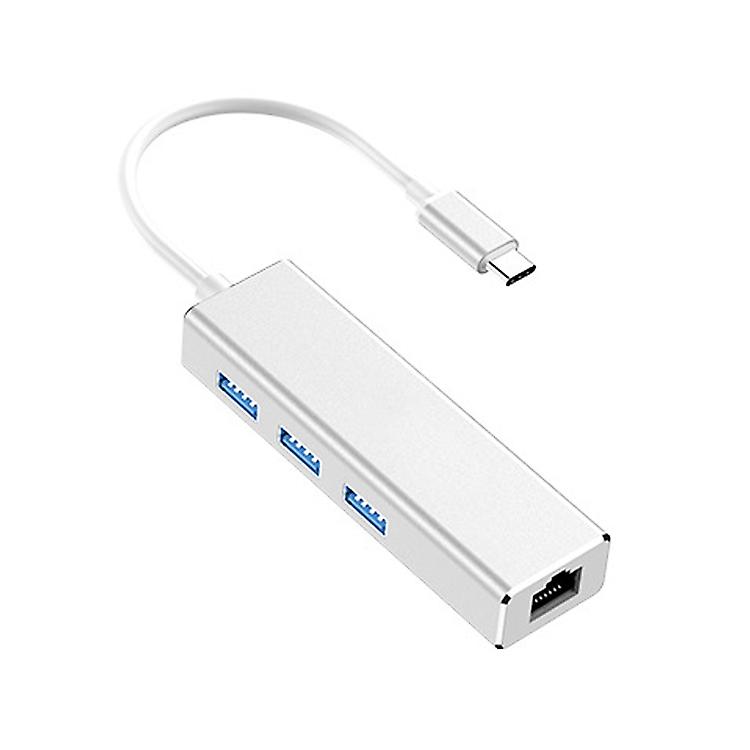 USB-C / Type-C vers Giga Ethernet RJ45 et 3 x USB 3.0 Adaptateur Convertisseur HUB