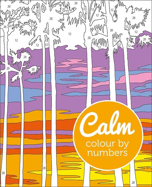 Calm Colour By Numbers by David Woodroffe Paperback Book