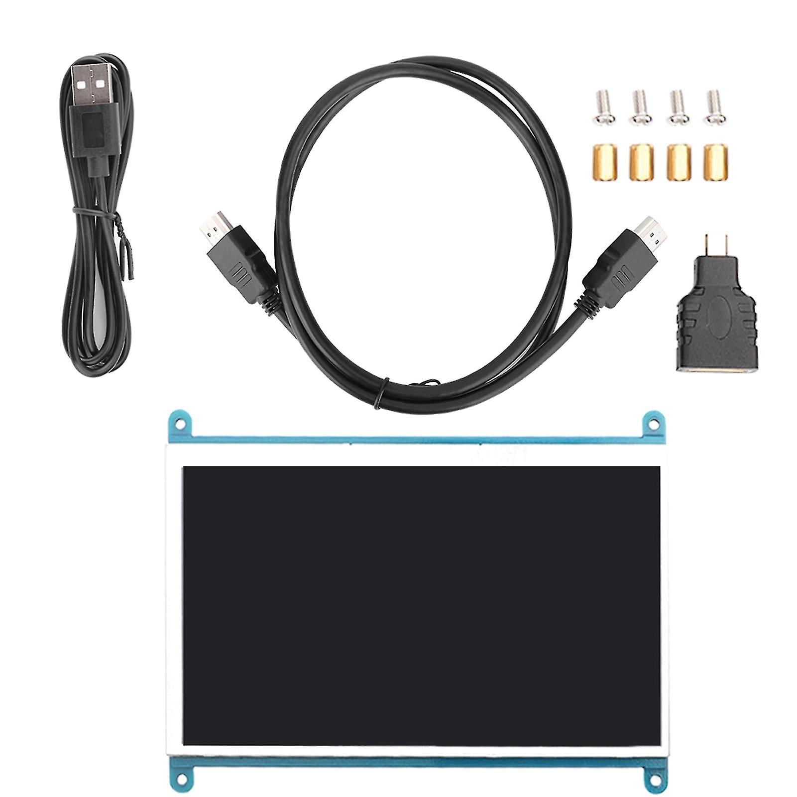 7-Inch 1024 X 600 Hd Highlight Ips Screen With Wide Viewing Angle For Raspberry Pi 4b/3b