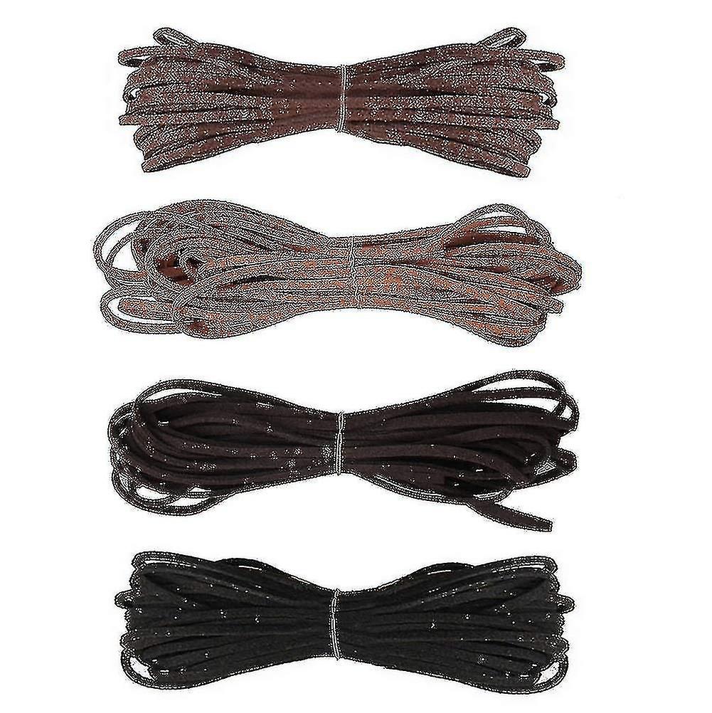 4 قطع الجلود الحبل، الجلود قلادة الحبل الدانتيل قطاع الجلود comptiable مع سوار قلادة DIY