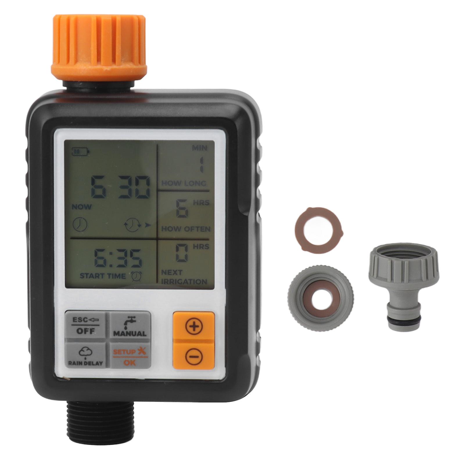 Water Timer Programmable Delay Manual Watering Automatic Irrigation Controller System Sprinkler Timer for Yard Lawn