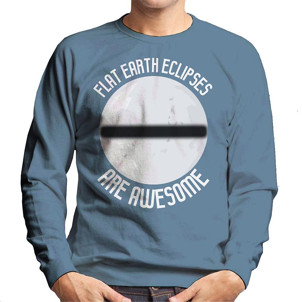 Flat Earth formørkelser er awesome menn ' s Pullover