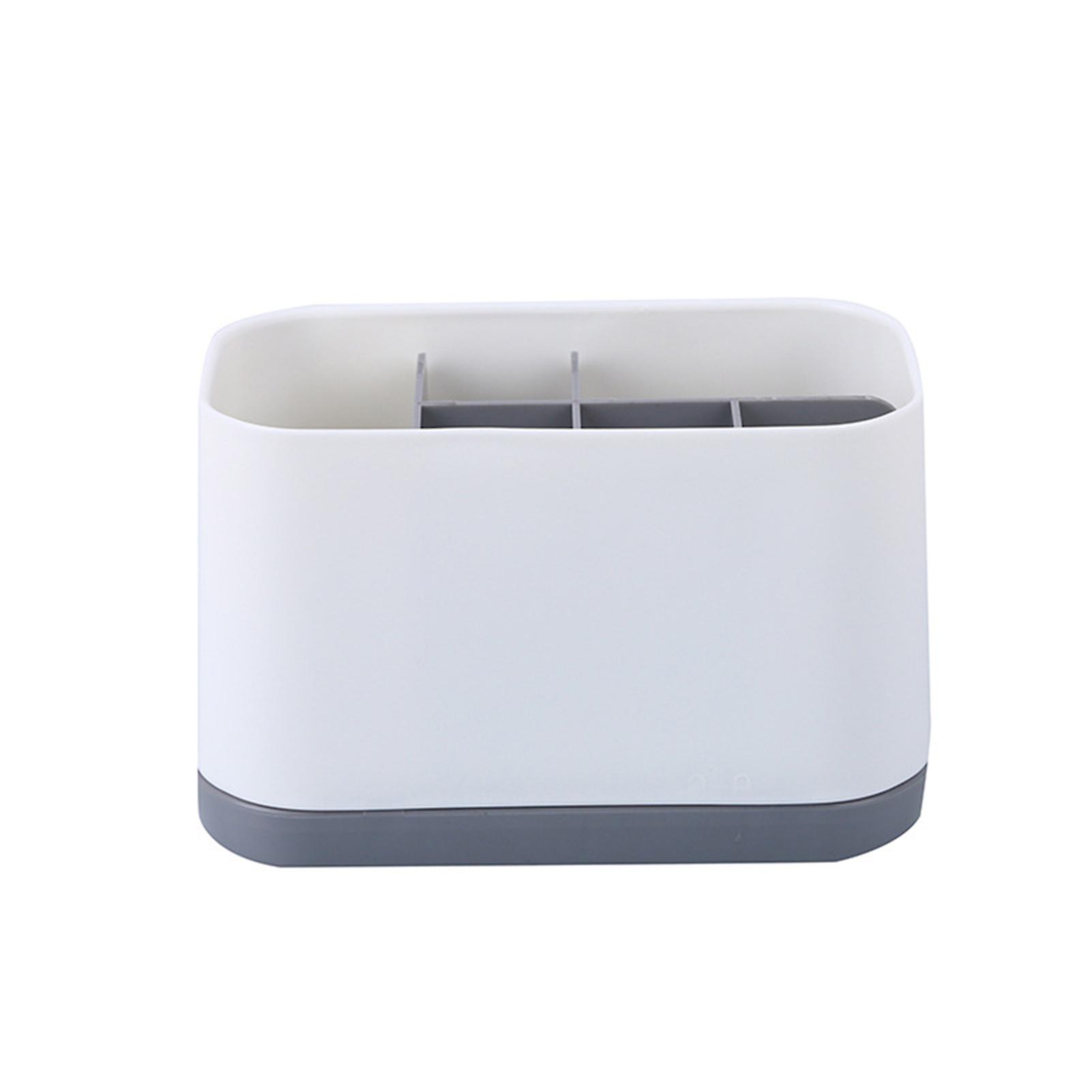 Bathroom Plastic Toothbrush Holder Non-slip Compact Toothbrush Holder For Toothpaste Shaver Loofah Face Wash