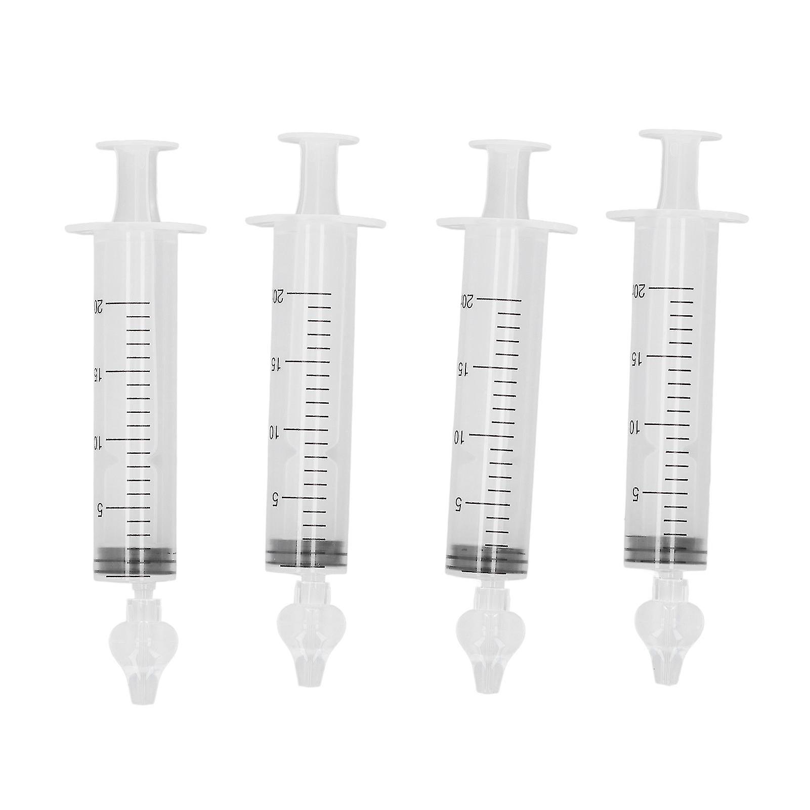 4pcs 20ml Baby Nasal Aspirator Syringe Professional Portable Multipurpose Nasal Irrigator for Infants
