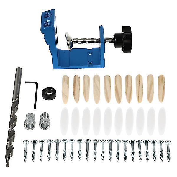Pcs Woodworking Oblique Hole Locator Drill Bits Pocket Hole Jig Hole Puncher