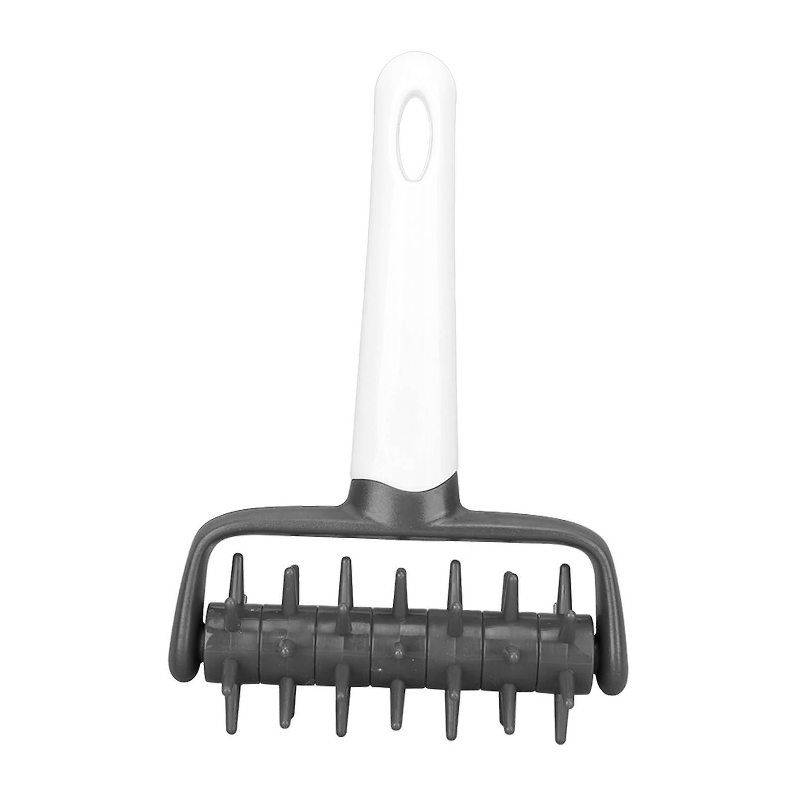 Pastry Dough Docker Grey Plastic Pizza Venting Roller Baking Tool Durable Biscuit Pie Crust Piercing Wheel for Smooth Even Doug