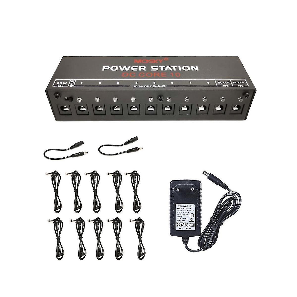 Mini Guitar Effect Power Supply 10 Isolated Output For 9v 18v Effect Pedal Over Current Protection