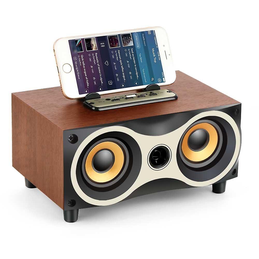 X6 Portable Wooden Wireless Speaker