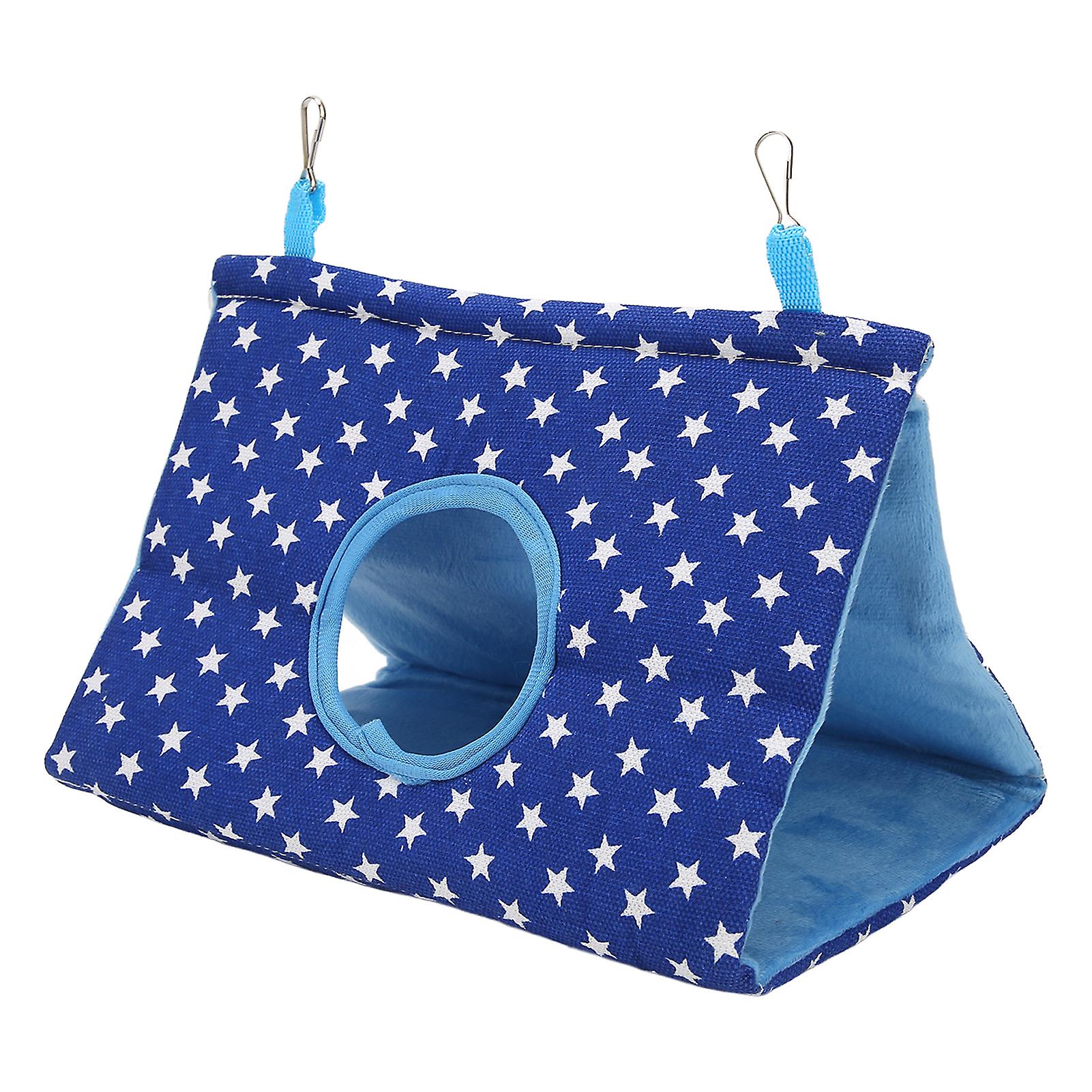 Bird Hanging Tent Warm Triangular Comfortable Parrot Sleeping Bed with Hooks for Budgies Parakeet