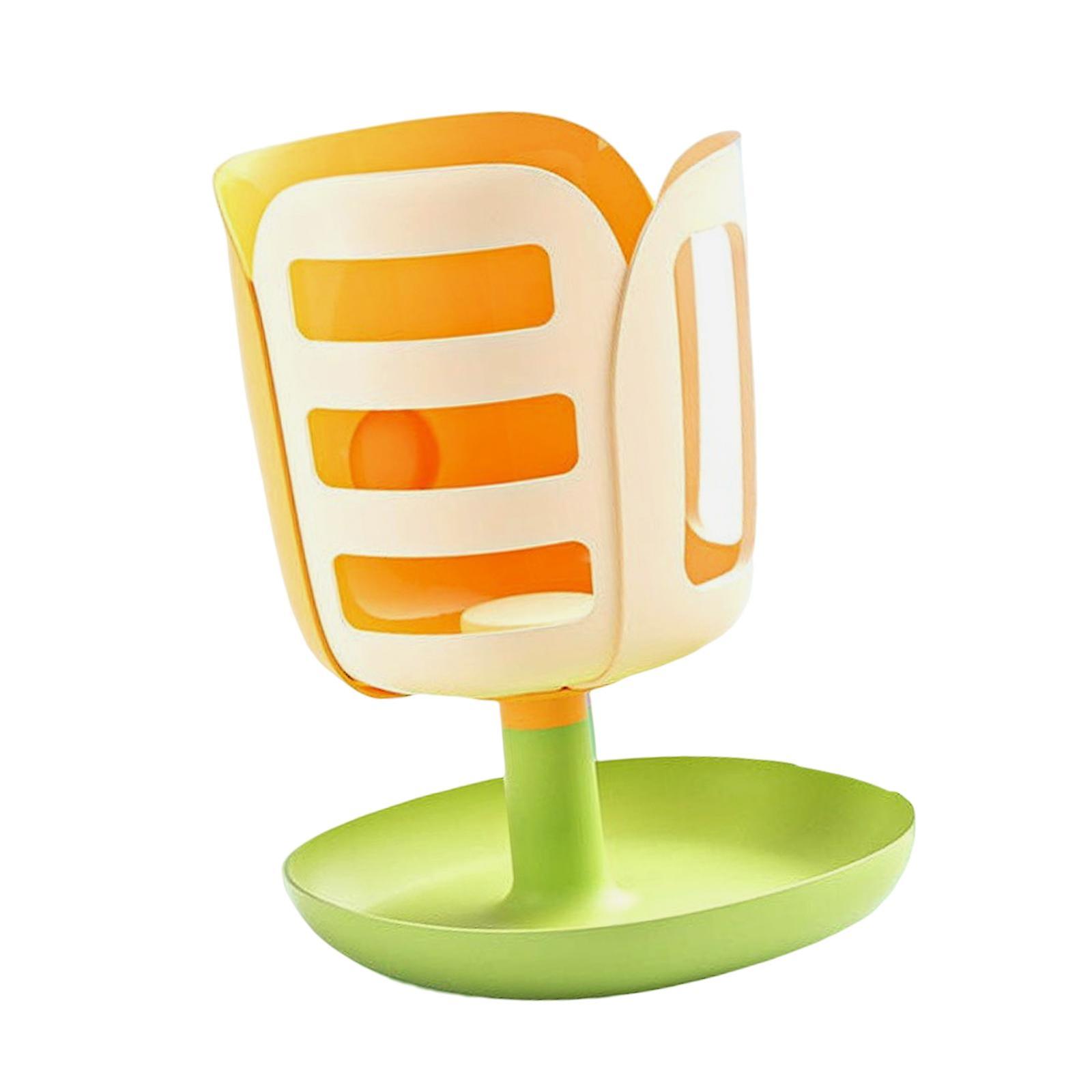 Rabbit Hay Feeder for Cage Grass Holder Minimize Waste and Mess Grass Feeder Orange