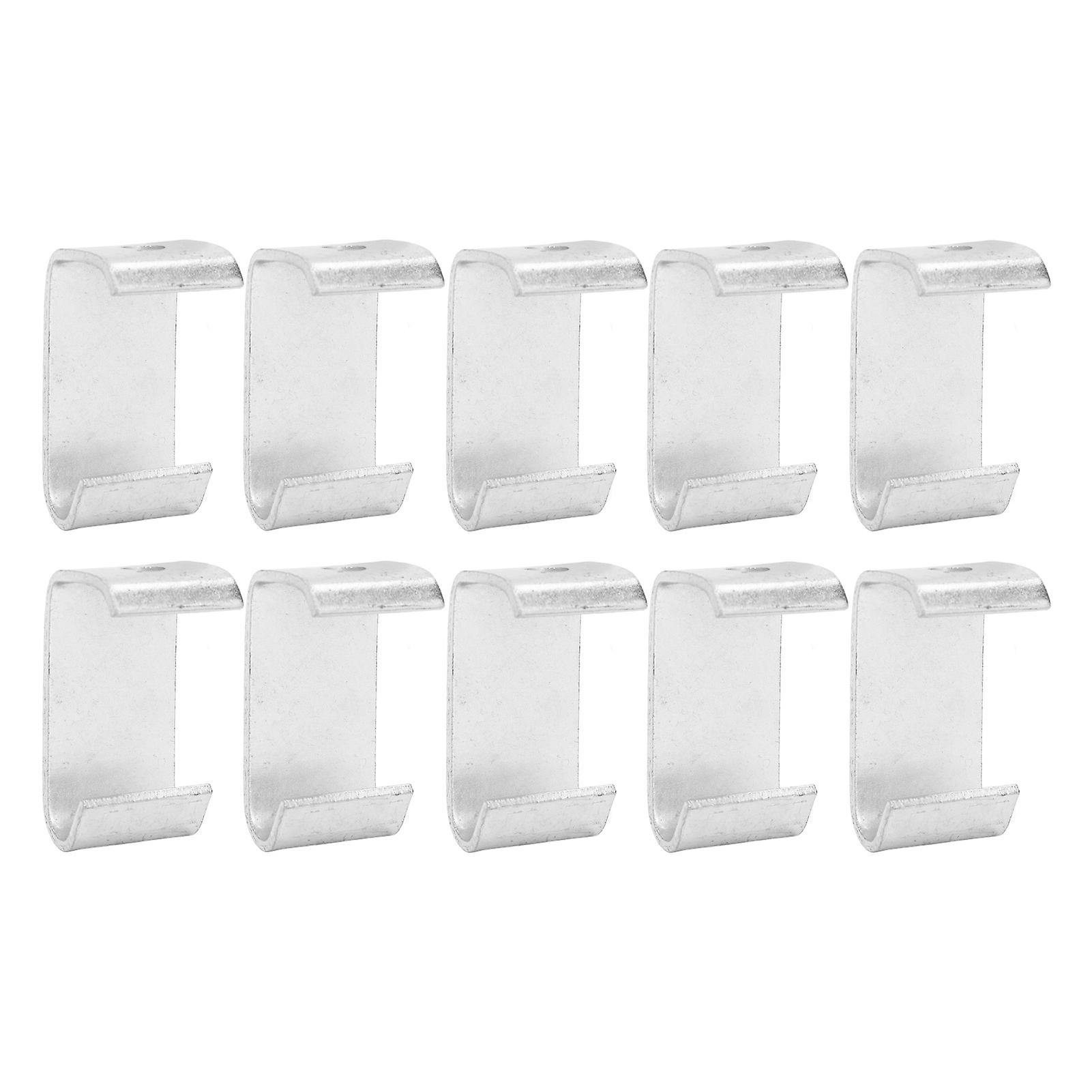 10 Pcs C Shaped Steel Hook Galvanized Iron Rust Corrosion Resistance Ceiling Hanger M8
