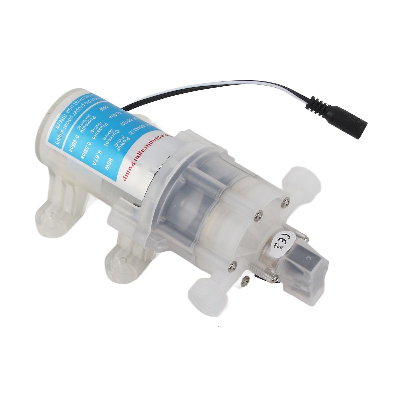Micro Diaphragm Pump Small Light Portable Low Noise Self Priming Single Diaphragm Pump 12V 