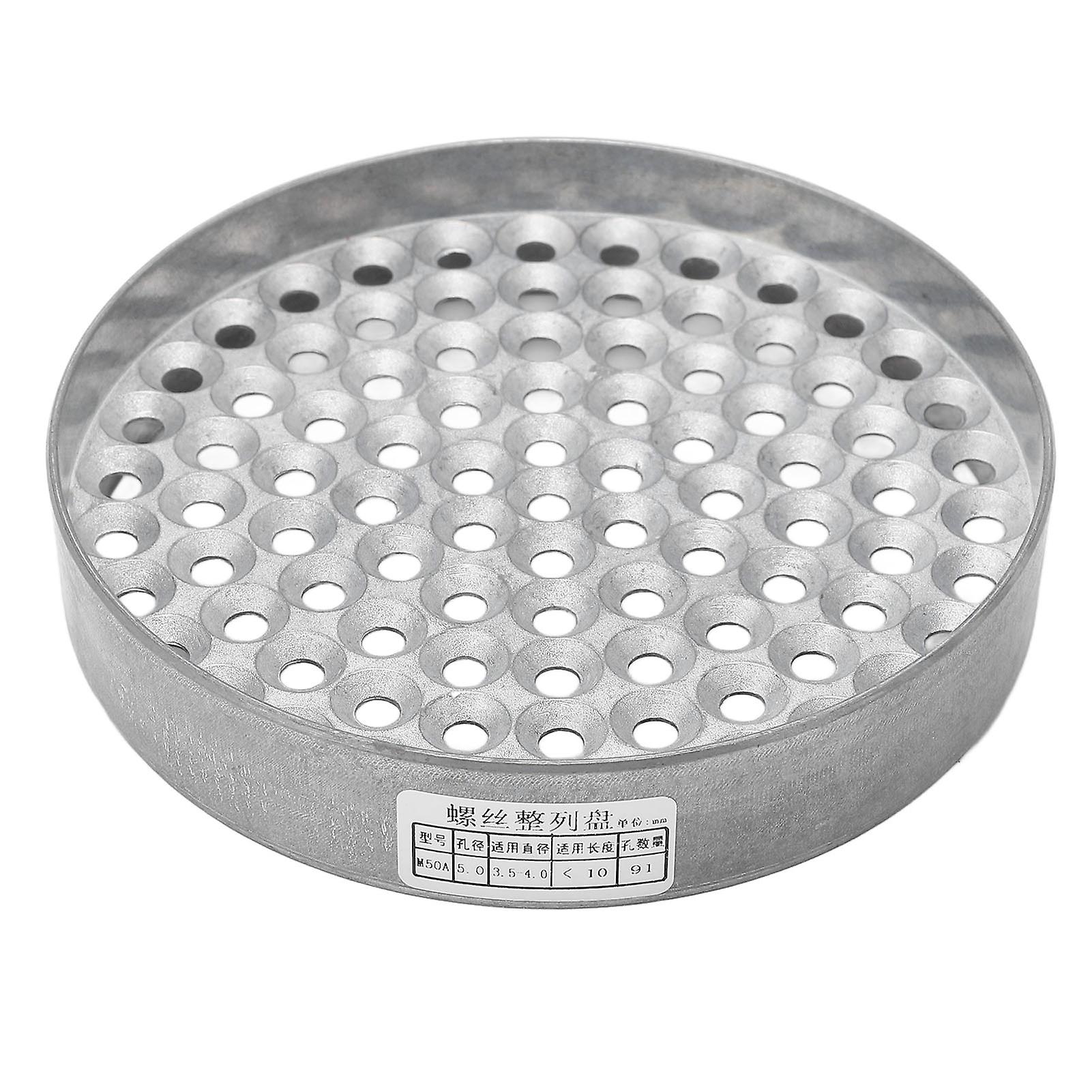 Screw Organizer, Screw Storage Tray Array Disk Porous Arrangement Collection Organizer Hand Tool M50A GQDHV