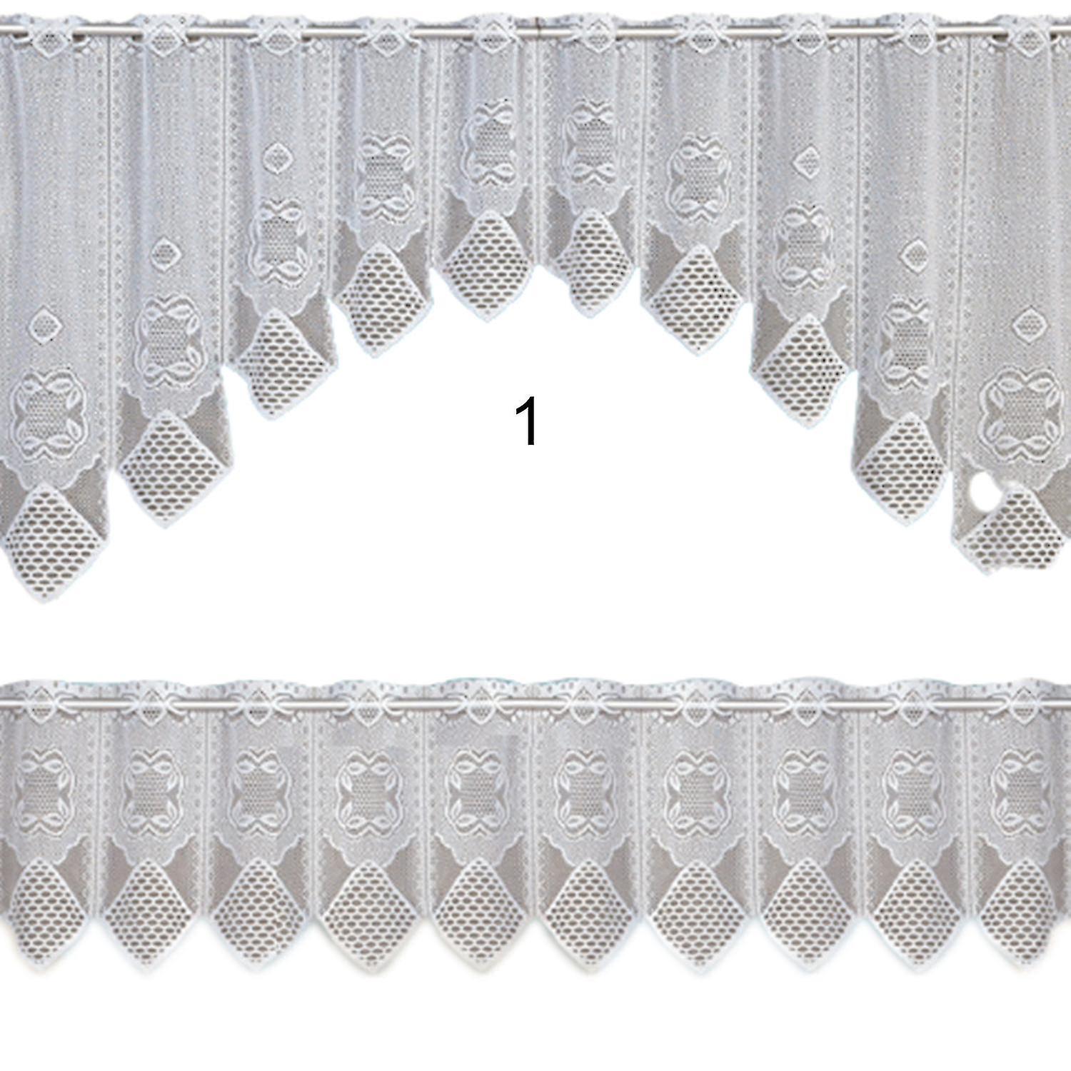 ZHOUBA 2db/szett csipke függöny áttetsző csipke design vintage stílusú 2 rétegű kávézó függöny szett otthonra