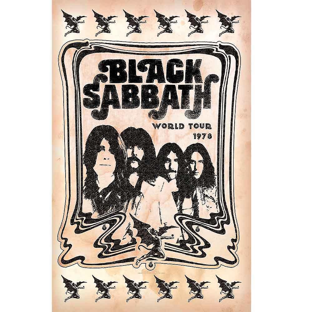 Black Sabbath World Tour 1978 Textile Poster
