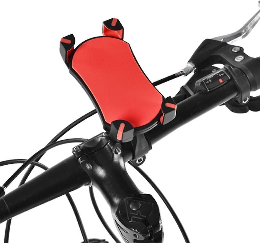 Bicycle mobile phone support, 3.5-6.5 inches (red)