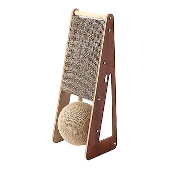 Cat Scratching Board Tripod Type Detachable 3 in 1 Scratching Post Grinding Claw Climbing Board