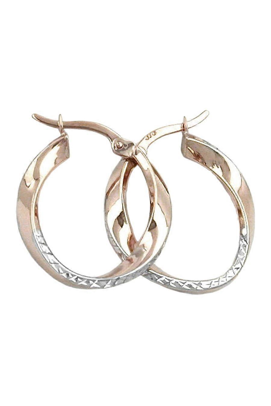 Hoop Earrings Diamond Cut 9k Gold - Gl431123