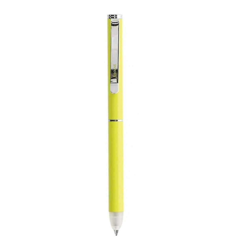 Filofax Quality Functional Saffiano Erasable Ballpen in Fluoro Yellow Colour