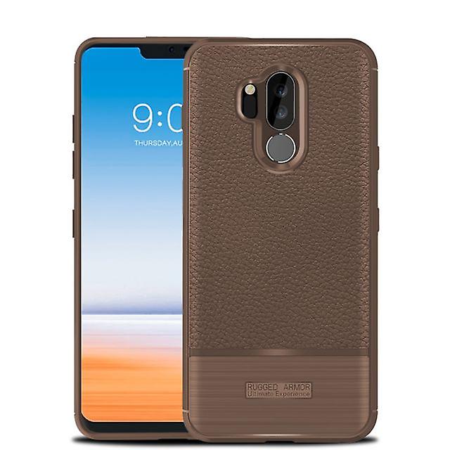 LG G7 Plus Soft Shockproof Protective Shell Case - Brown
