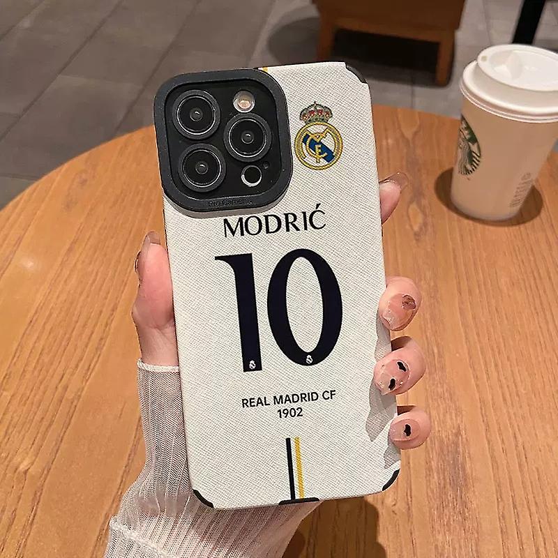 phone Case Non-Slip Shock Absorption Football Club Real Madrid Bellingham Cr7 for Iphone 11 12 13 14
