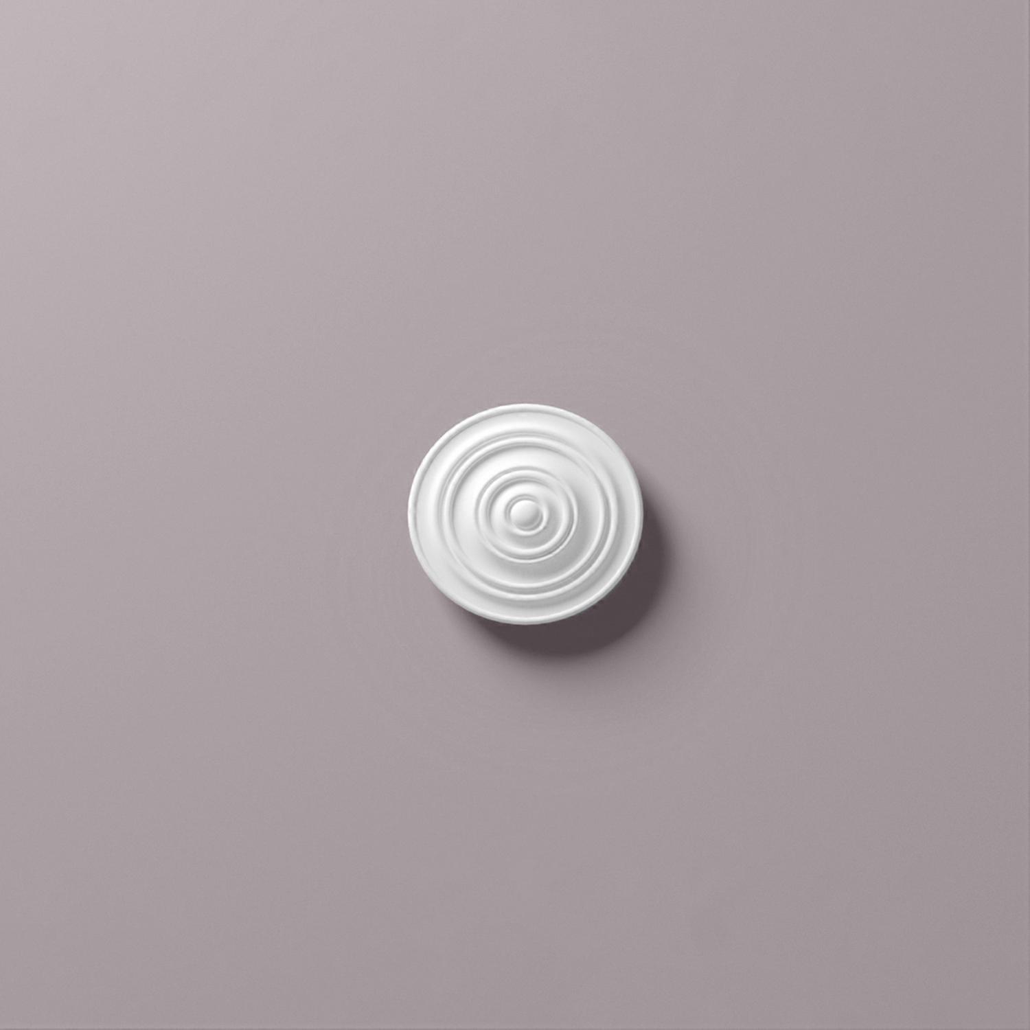 NMC 1 x Ceiling rose R-14 ARSTYL Ø 34 cm x 5 cm white Rigid polyurethane foam pre-primed lightweight, sturdy, dimensionally stable