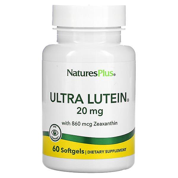 NaturesPlus, Ultra Lutein with Zeaxanthin, 20 mg, 60 Softgels