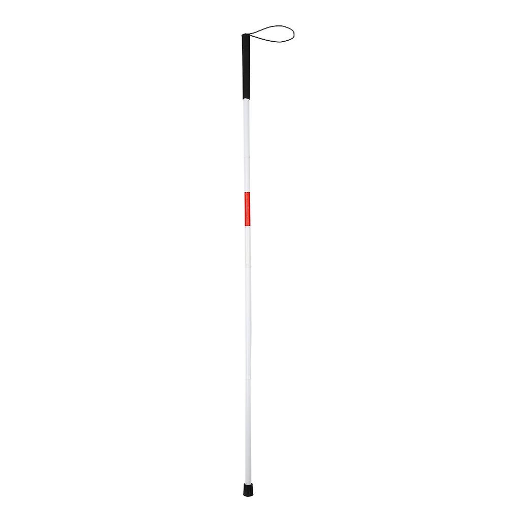 Folding Reflective Cane Portable Foldable Walking Stick with Anti-Shock Guide for Blind People Lightweight Durable