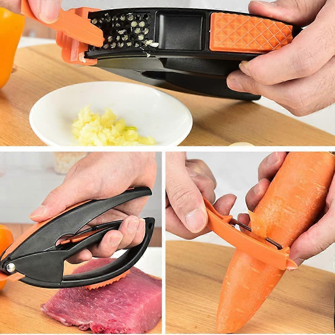 Garlic press including peeler, Garlic Press, extra light and stable