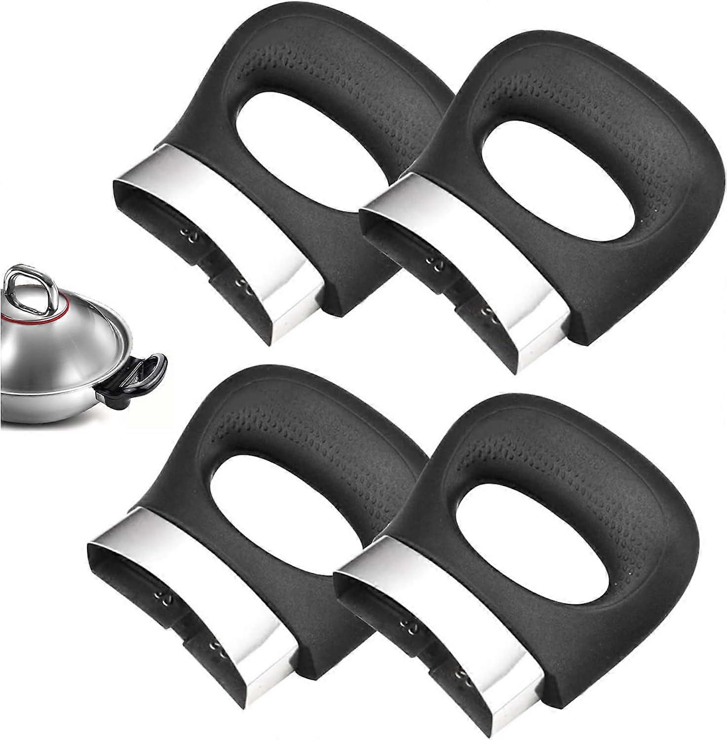 4 Pices Poigne de Casserole Vapeur Poigne de Casserole Poignes Latrales de Rechange Avec Vis et crous Poigne pour Autocuiseur Poigne de Support Latral