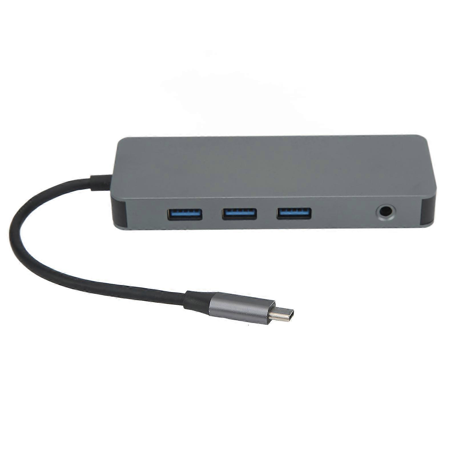 10 In 1 Usb C Hub Multiport Adapter Type C To Vga Dual Hd Multimedia Interface Adapter Pd Data Charging 3 Port Usb Docking Station