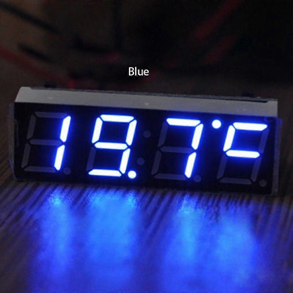 3 IN 1 Mini Car Digital Clock Thermometer Voltmeter LED Display Digital Timer Auto Interior Modification Car Electric Clock