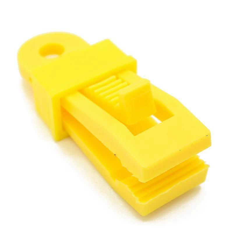 10pcs υπαίθριος υπερφωταφρωμένος σταθερός συνδετήρας σκηνών, κίτρινο χρώμα