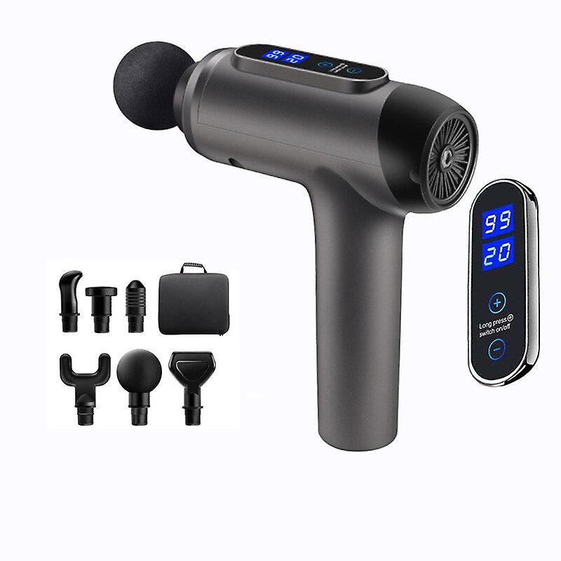 Lcd Display Deep Tissue Massager 20 Speed 6 Modes Rechargeable Deep Muscle Massager Handheld Percussion Physiotherapy