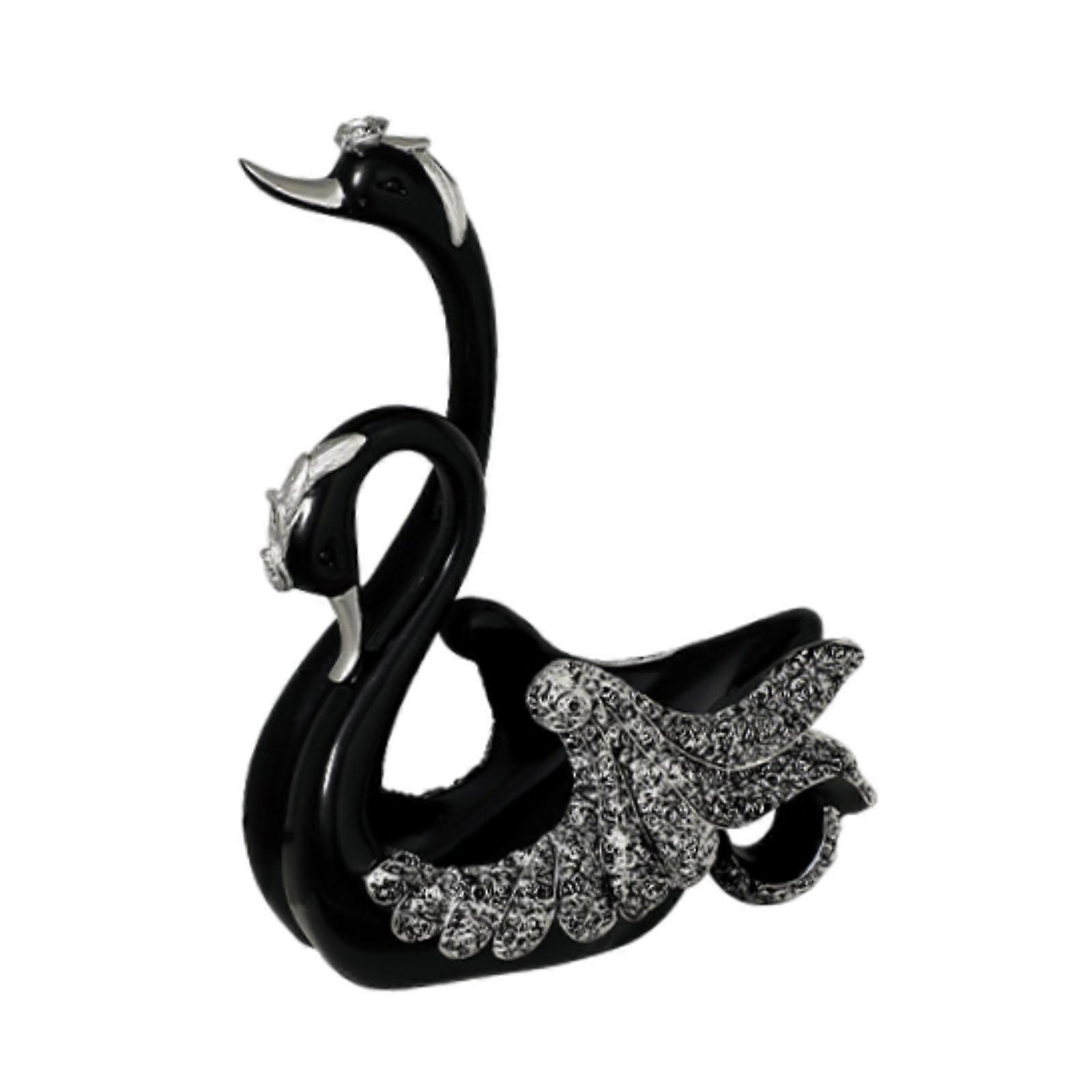 Swan Statues Rack Swan Rack for Shop Window Living Room Decor Desk
