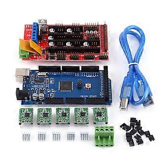 3D-Drucker RAMPS 1.4 Controller Board für R3 + A4988 mit Kühlkörper USB Calbe Jumper Kit YEMAA