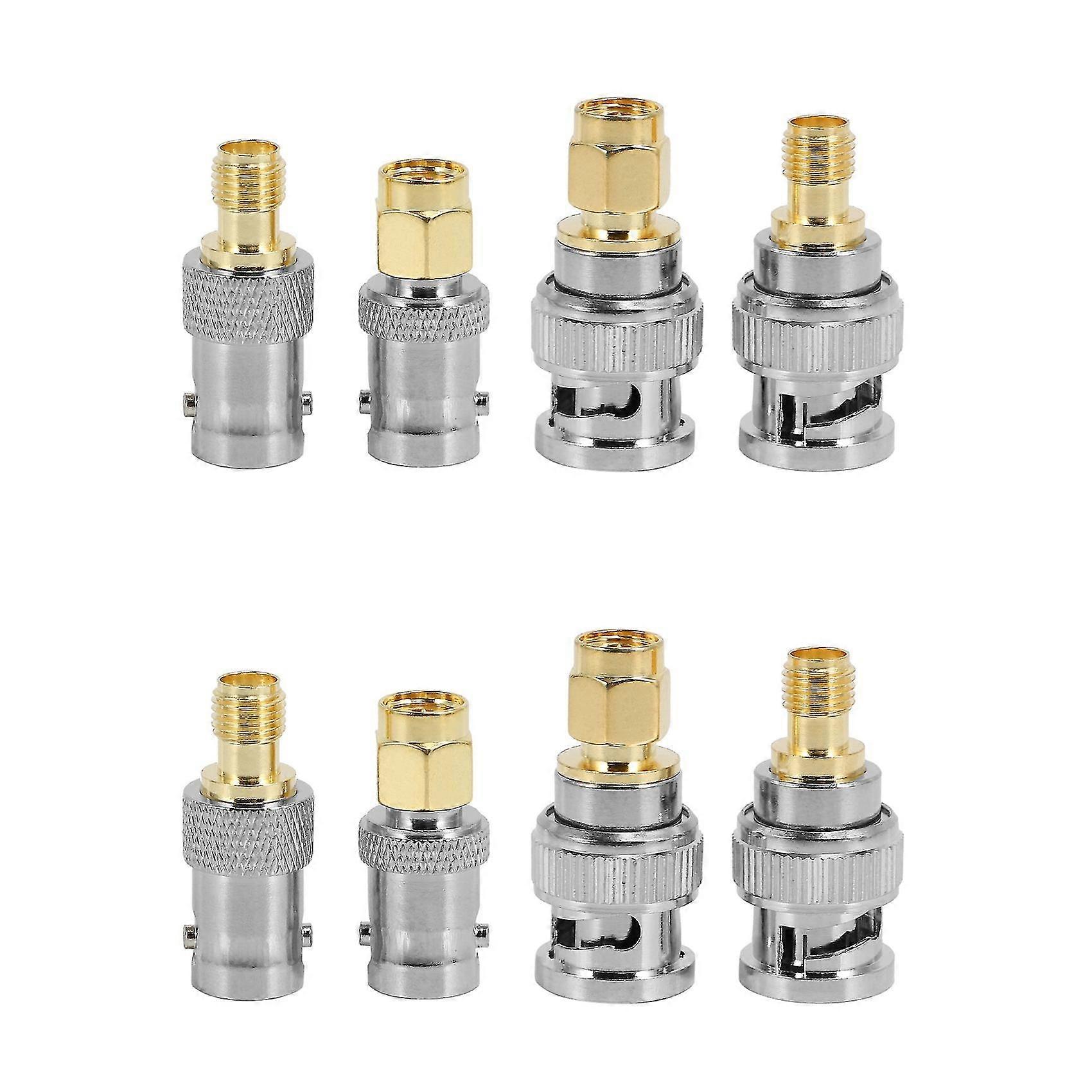 8 stücke BNC Auf Sma Typ Männlich Weiblich Rf-anschluss Adapter Test Converter Kit Set