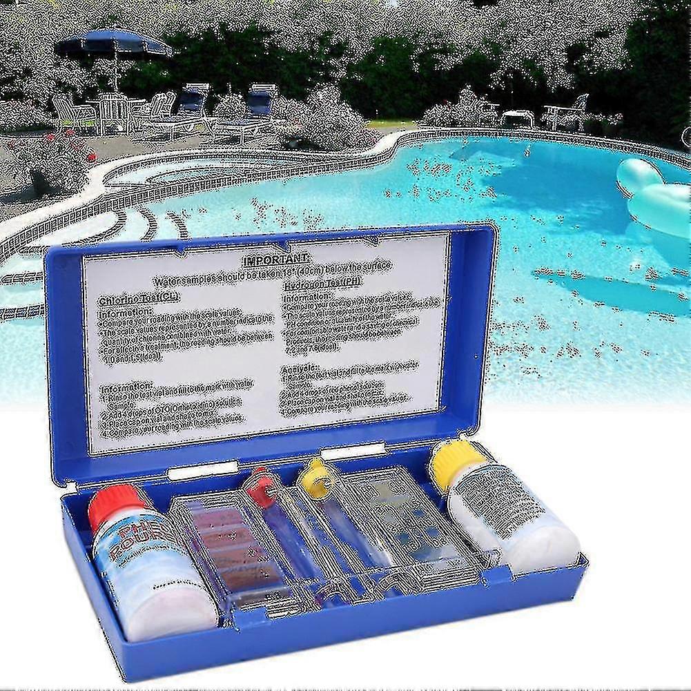 Ph Klor VattenKvalitet Test Kit Pool Test Test Vattentestlåda