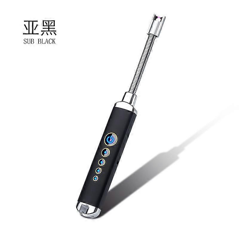 Multifunctional Pulse Burning Torch Touch Induction Arc Igniter Power Display Usb Charging Windproof Personalized Kitchen