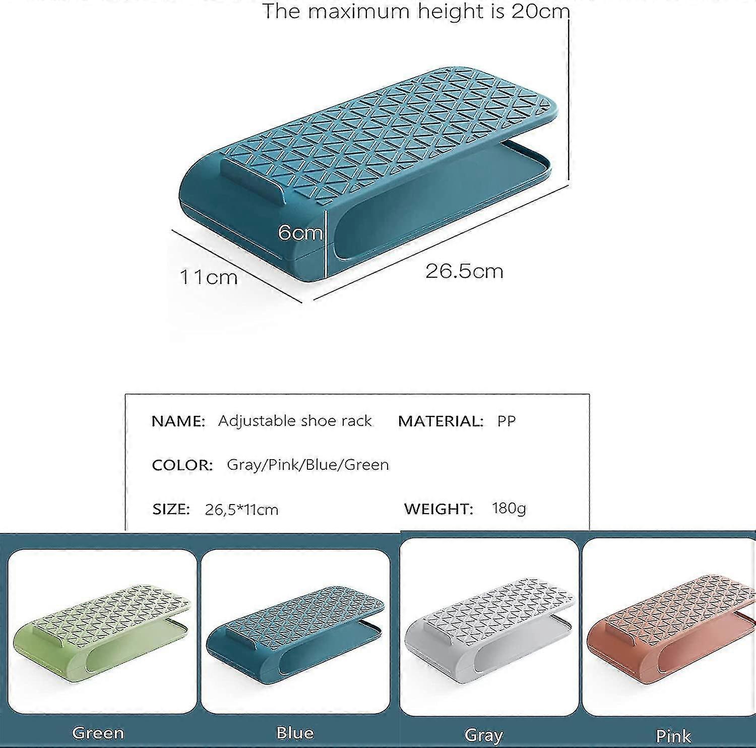 starlight-6 pcs adjustable shoe rack, space saving shoe range, shoe sl