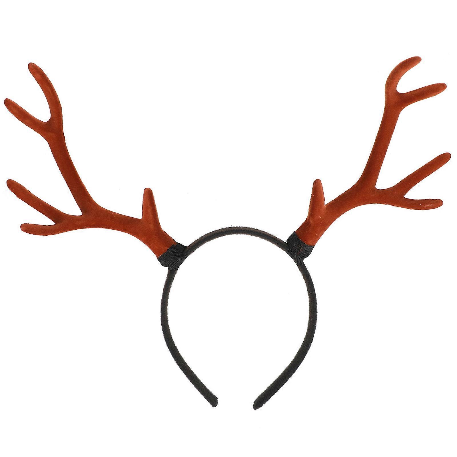 1PC Multipurpose Antler Headband Lovely Xmas Antler Headband Funny Xmas Headwear