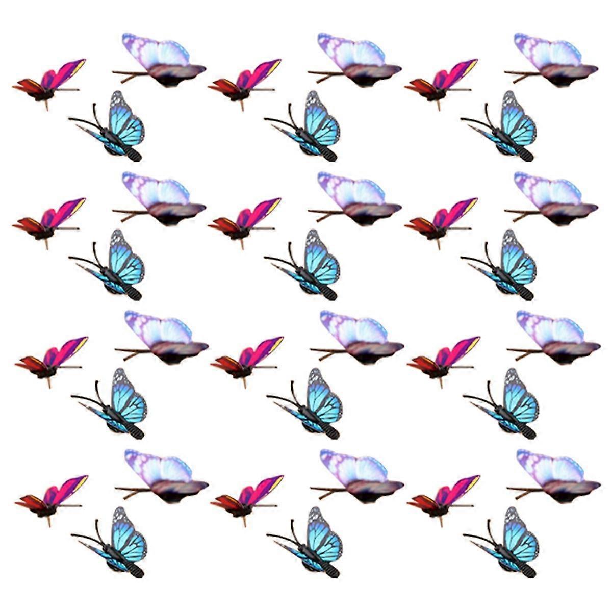 40 Pcs Butterfly Decorative Thumb Tacks - Thumb Tacks for Wall Decorative Push Pins Colorful