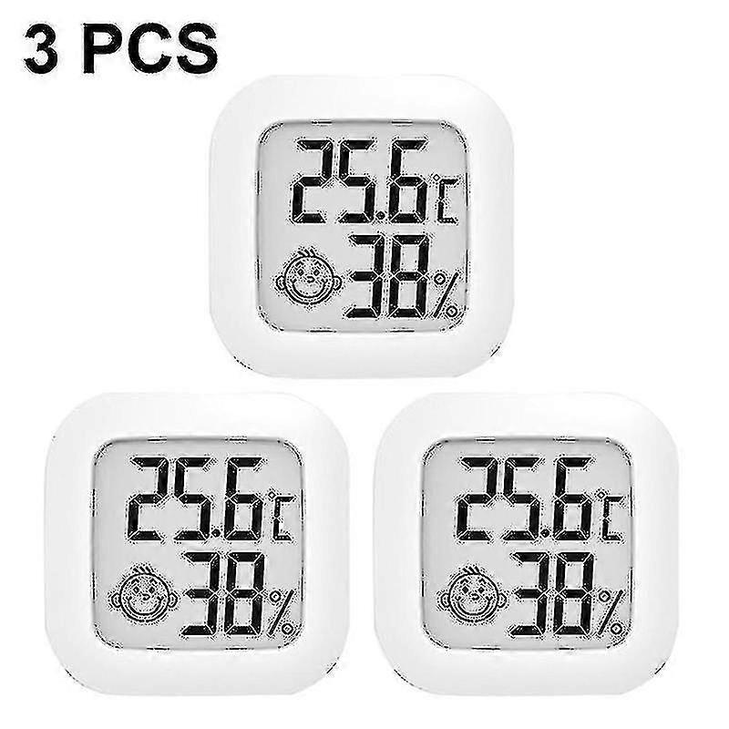 3 Pack Indoor Thermometer , Humidity Gauge Meter Digital Hygrometer Room Thermometer For Home, Hight Accurate Temperature And