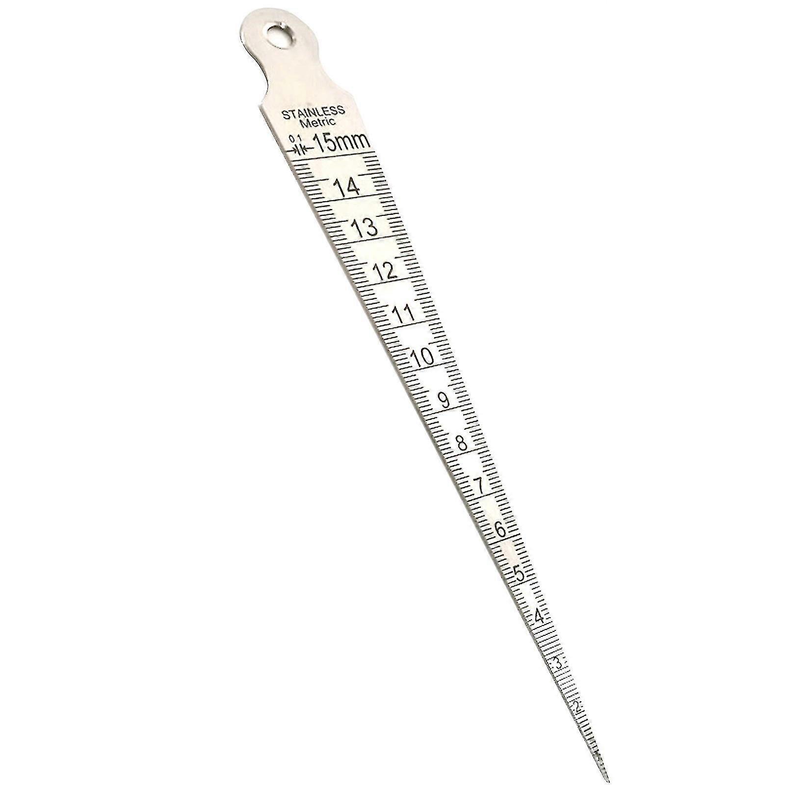 Wedge Gauge Hole-diameter Ruler Taper Gaps Measurement 1-15mm