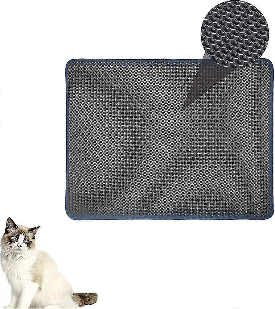 Foldable Cat Litter Mat - Double Layer Eva Litter Box Mat - Honeycomb