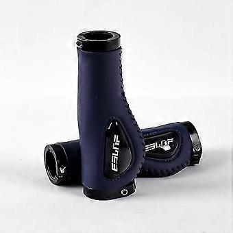 Ergonomic Bike Grips - Mountain Bike Shock Absorption Grip Easy To Install Durable And Comfortable Bilateral Locking Riding Gear(sapphire)