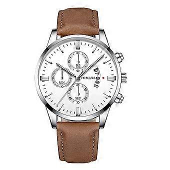 Sleek Minimalist Fashion With Strap Dial Men's Quartz Watch Gift Watch