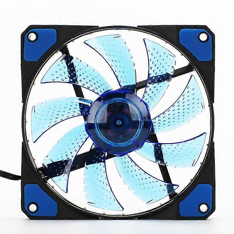 Cooling Fan Ultra Silent Anti-vibration 15 Lights Round Computer Cooling Fan for Computer