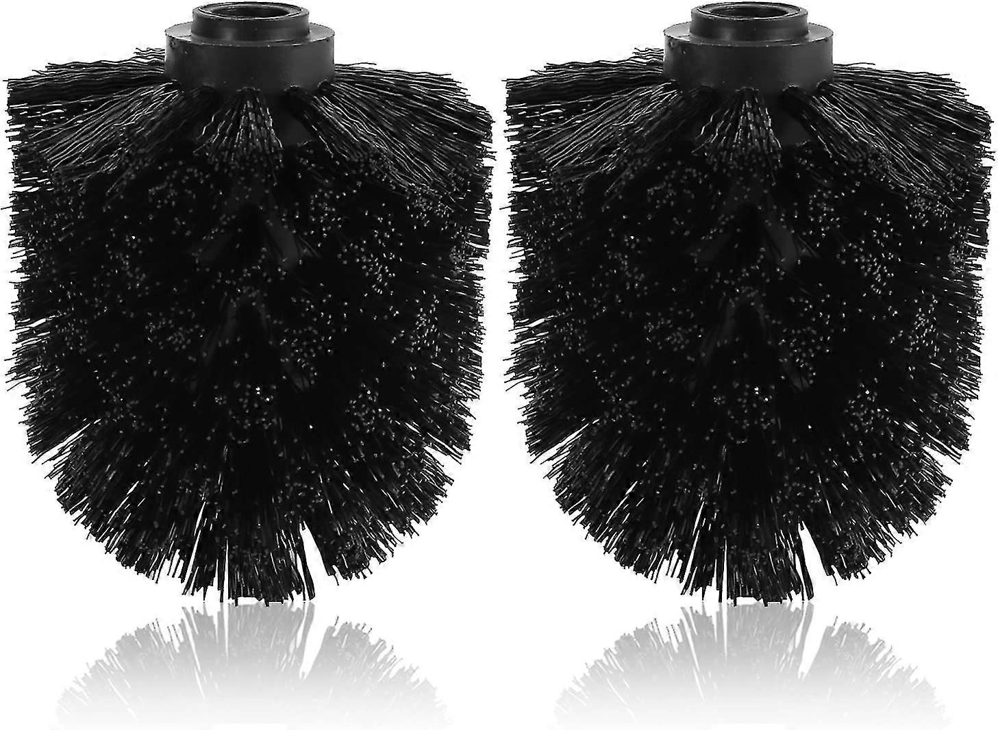 Toilet Brush Replacement Head Cleaning Tool. 2pcs Toilet Bowl Brush Head With Durable Stiff Bristles Screw-on