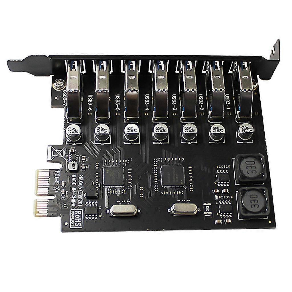 Pci-e To Usb 3.0 7-port Pci-e Expansion Card Usb 3.0 Adapter Multiplier Card
